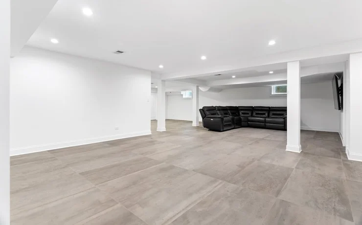 Complete Basement Living Space Renovation