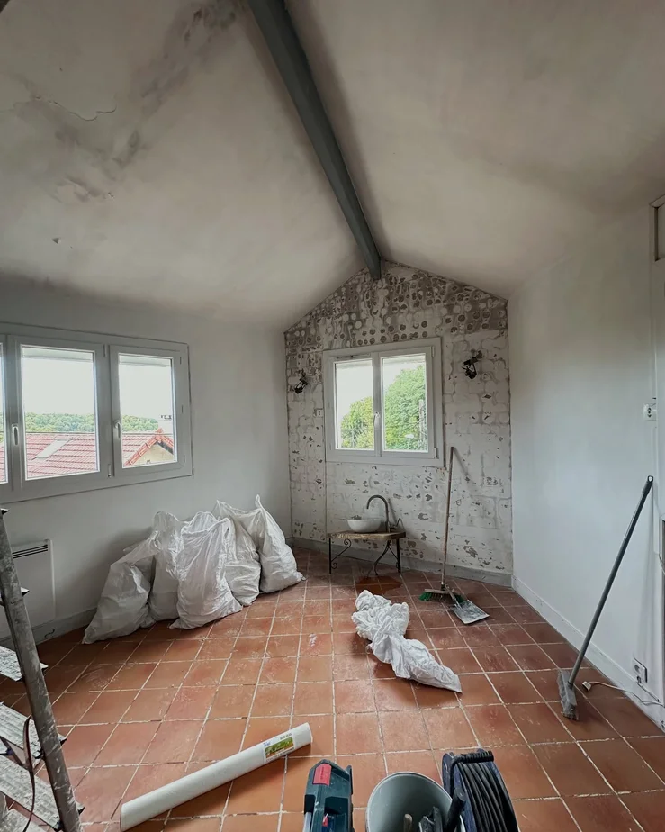 Modern Rustic Attic Apartment Renovation