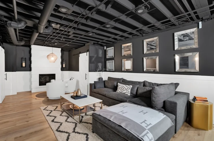 Modern Basement Lounge & Wine Bar Transformation