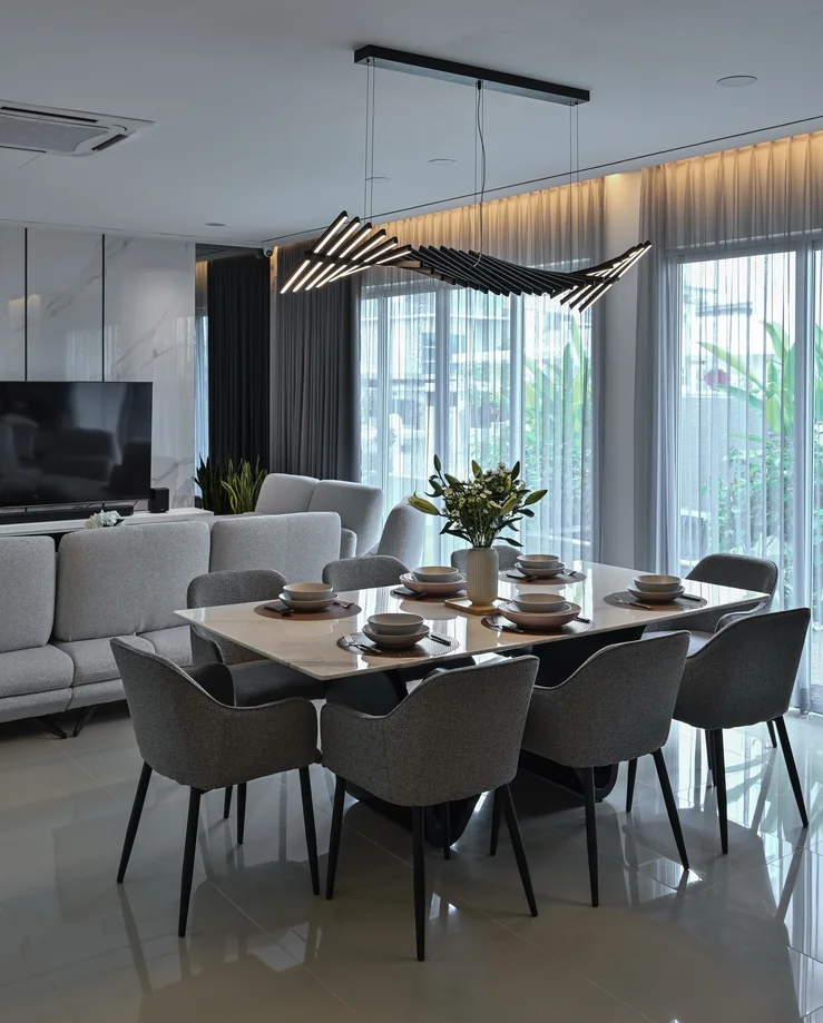 Modern Living & Dining Room Renovation