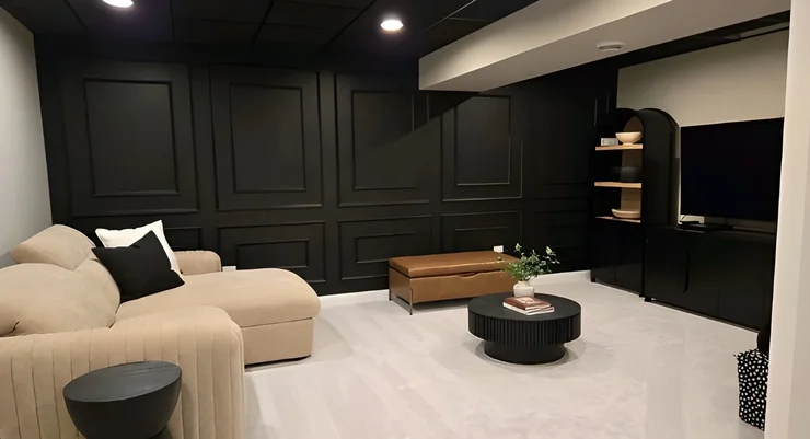Stylish and fully functional basement